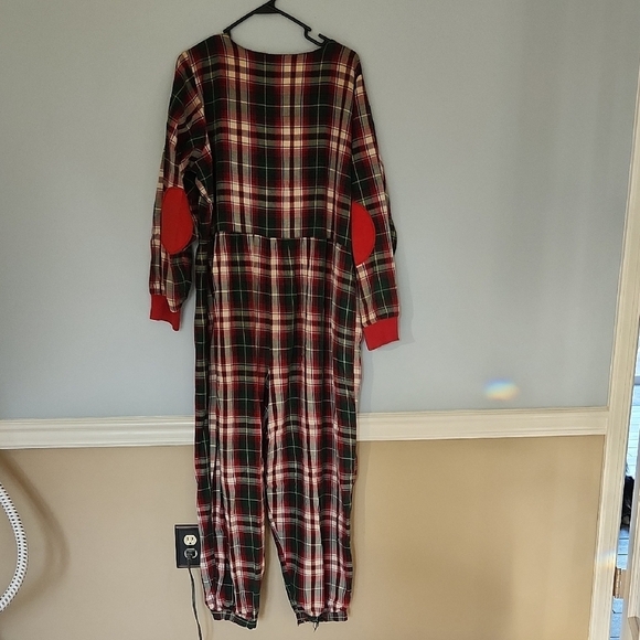 Ashley Taylor Vintage 90s Christmas Photos Country Red and Green Plaid PJs Sz L - Picture 3 of 9